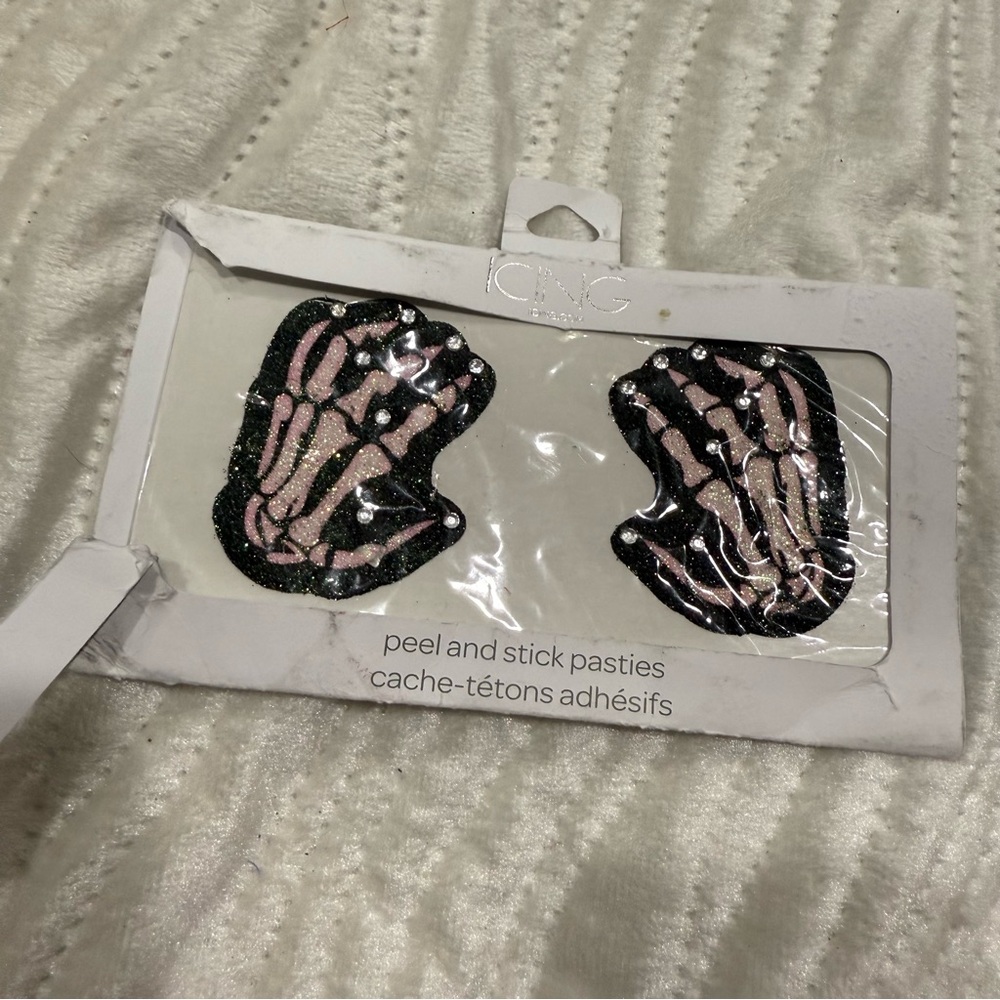 10 for $10 Icing Black and Pink Skeleton Hand Pasties